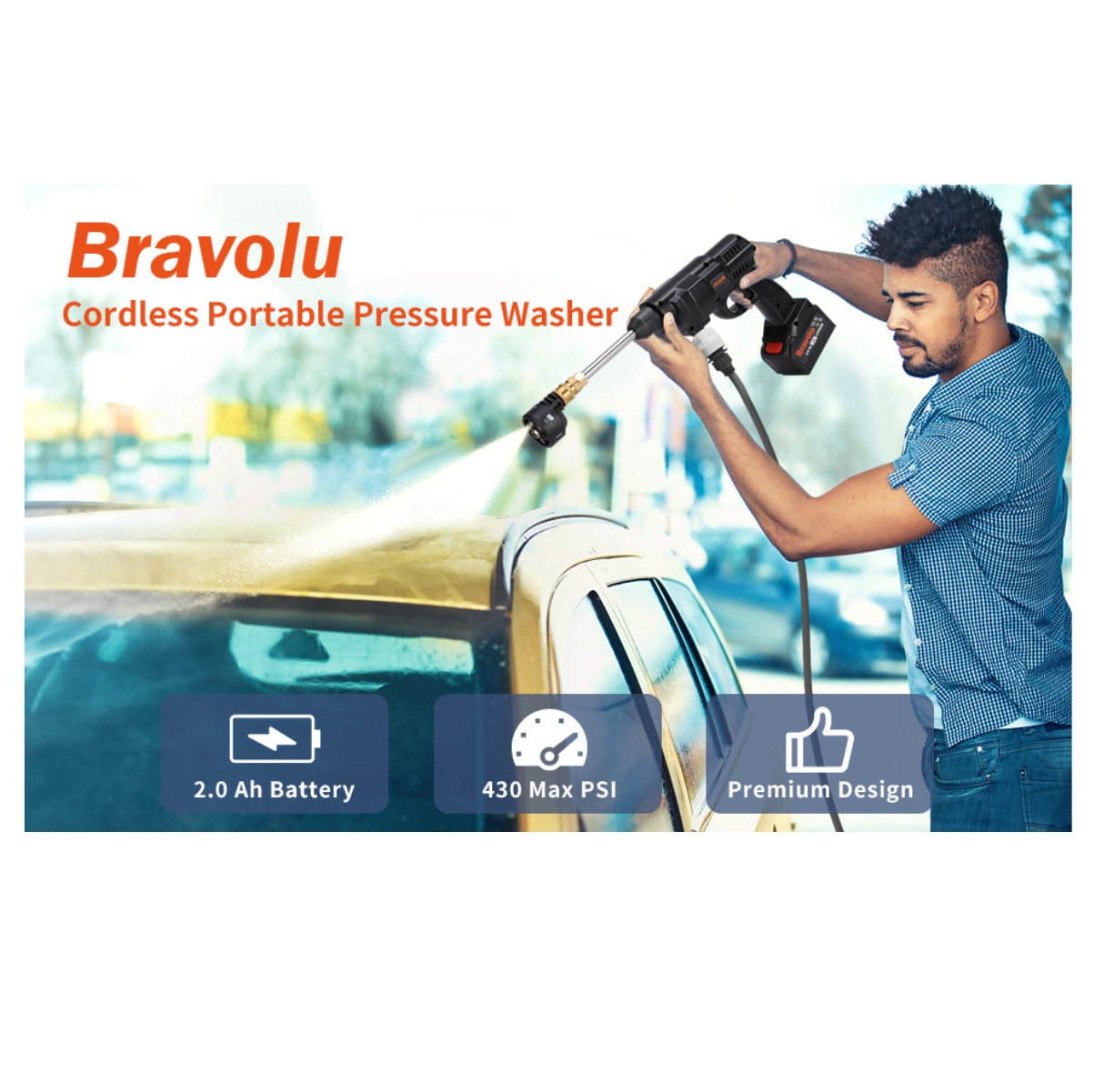 Miniatura 2 de Hidrolavadora 6 chorros mas accesorios